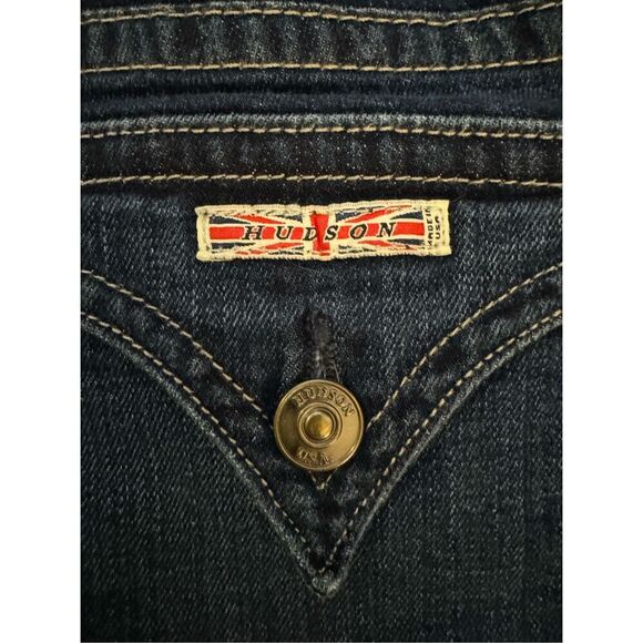 Hudson Women's Bootcut‎ Jeans Size 31 Dark Blue Stretch Denim - Picture 3 of 6